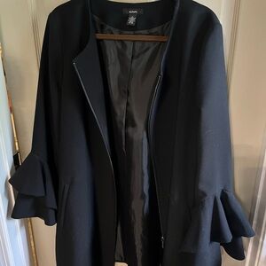 Black Alfani blazer with zipper.